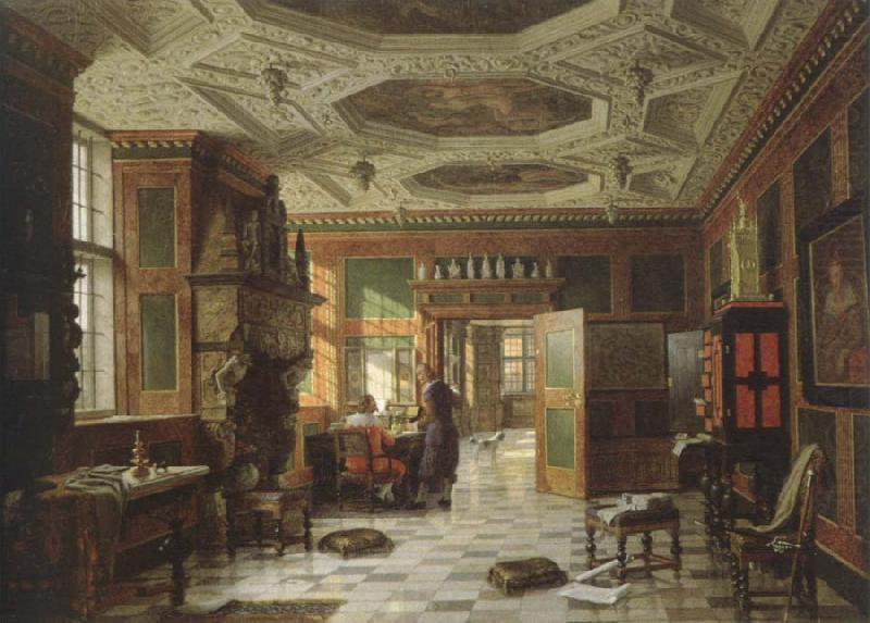 interior of the rosenborg palace,copenhagen, heinrich hansen